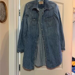 Levi's Women's Longline Blue Jean Jacket